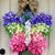 Tulip Wreath Butterfly Shaped Wreaths Front Door Welcome Garland Colorful Spring Wreaths For Farmhouse Cabin Wedding Party Decor
